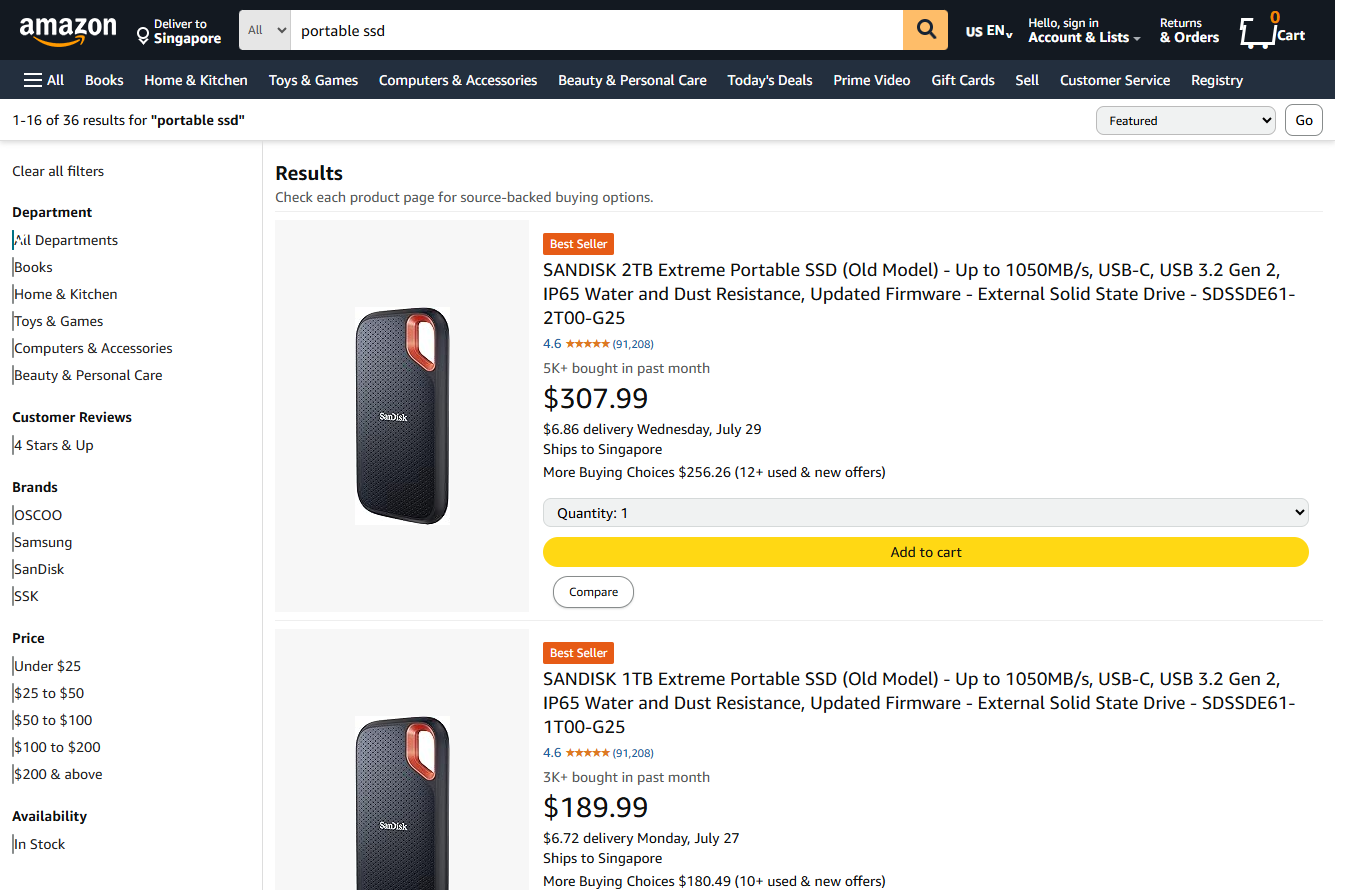 Offline Amazon reference at search.desktop.filtered
